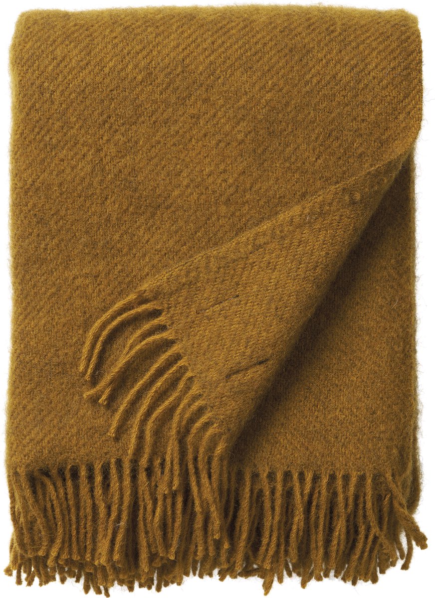 Klippan wollen plaids - dekens - Gotland caramel - 130x200 cm