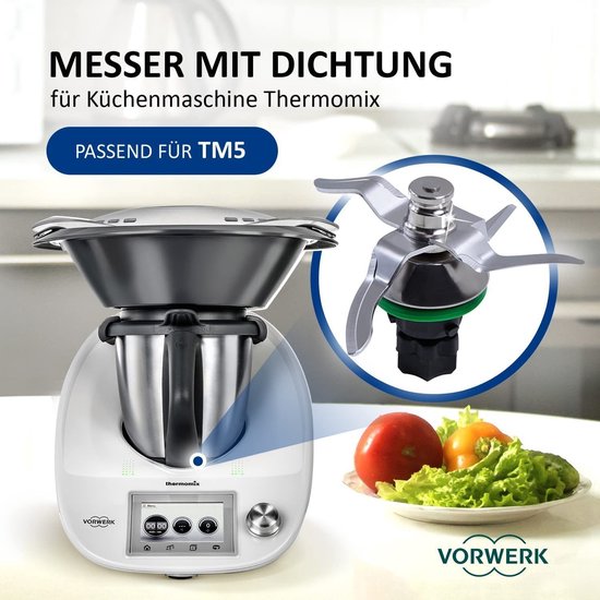 Vervanging van het mengmes - Vervangende messen voor keukenmachines - Keukenmachine - Voor Thermomix-compatibel mes TM5 TM6 Vervangingsmes van VER — afbeelding 4