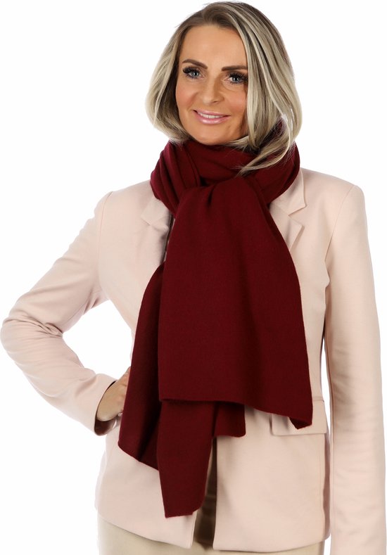 Cachemire-Rouge Bordeaux-Écharpe Femme-Écharpe Homme-200*70 cm-Made In Italy-Écharpe Femme Hiver-Écharpe Homme Hiver- Foulards