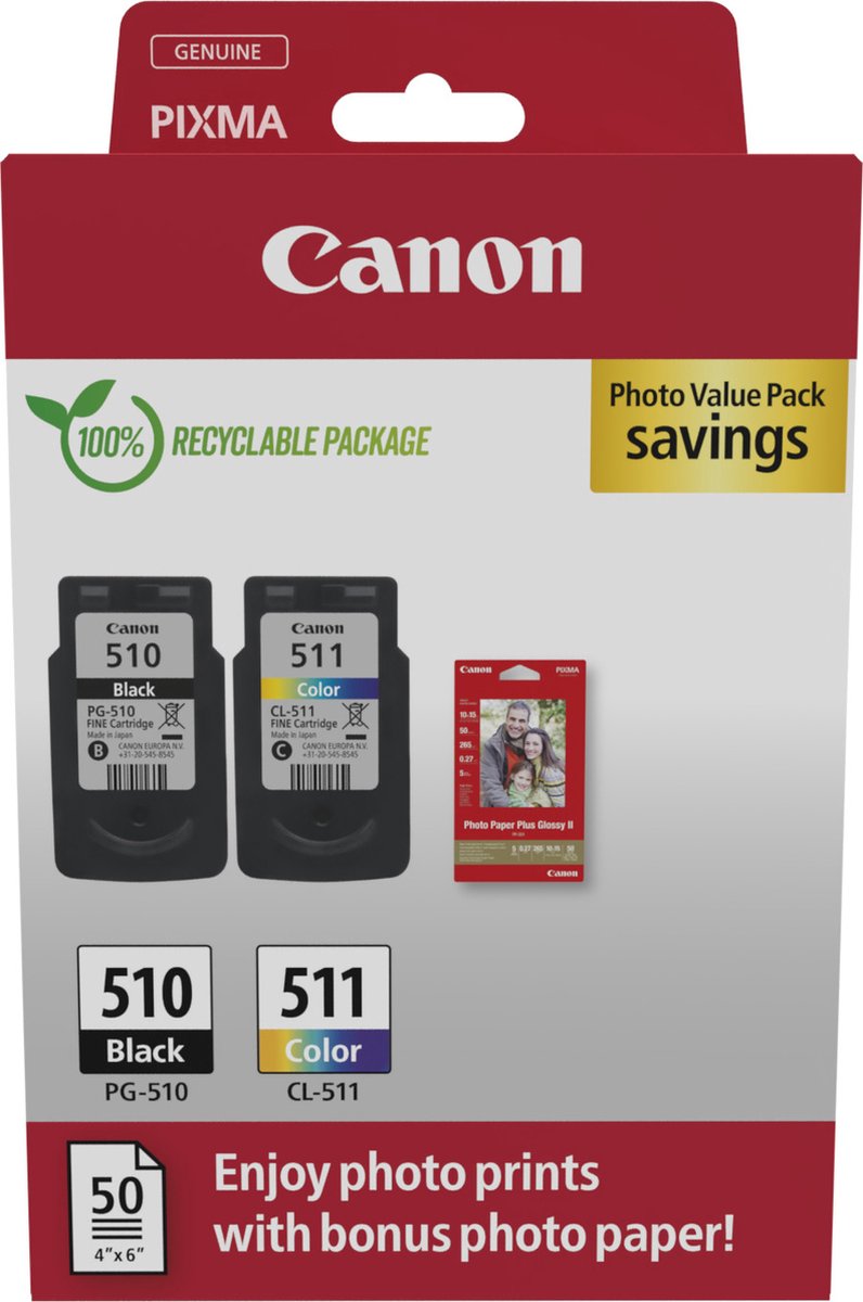 PG-510/CL-511 Ink Cartridge PVP