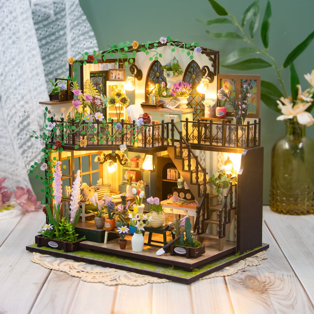 Miniatuur Bouwpakket M - Botanical Garden - DIY Bouwpakket - Kinderen en Volwassenen - Crafts&Co — afbeelding 6