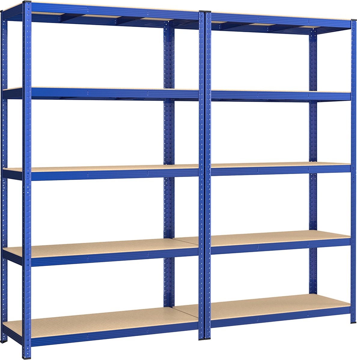 Set van 2 kelderplanken 200 cm hoog blauw