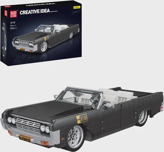 Mouldking 10118 - Lincoln Continental - Amerika - Oldtimer - 1903 onderdelen - bouwset - Past op alle bekende merken