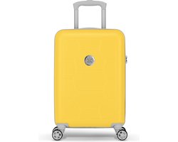 Omslag van SUITSUIT Handbagage koffer 53x35x20 - Handbagage trolley - Lichtgewicht koffer - Reiskoffer - Veilig Cijferslot - Caretta koffer Daffodil - Geel