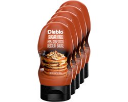 Diablo | Sugar Free | Maple Syrup Dessert Sauce | 5 Stuks | 5 x 390 gram