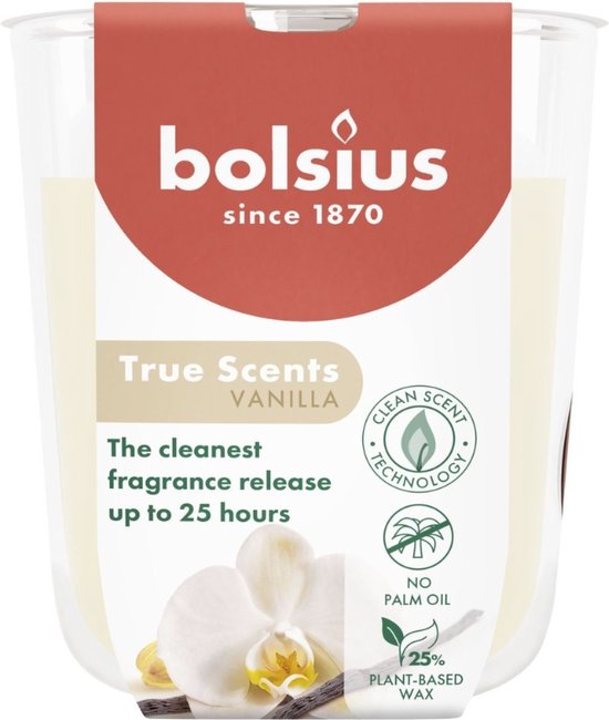 Bolsius Geurkaars True Scents Vanille -