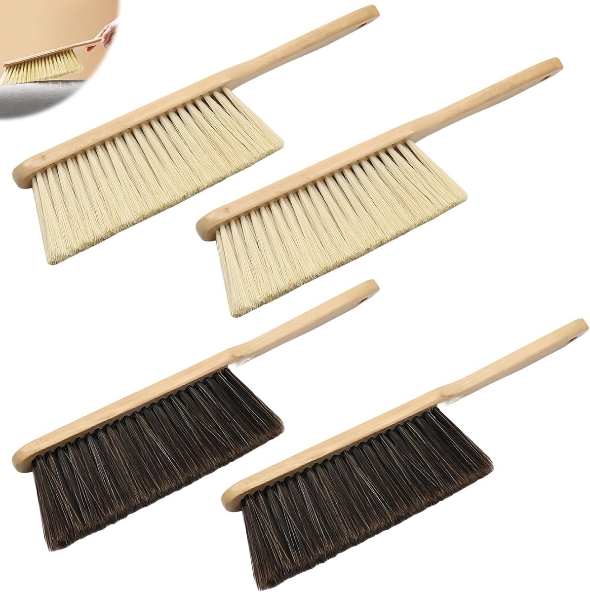 Goodivery ® Langharige Handborstel Set voor Diverse Reinigingstaken in Huis en Auto