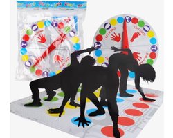 foto van Twister - The Classic Game - Actiespel - Buitenspel - Party game - Speelmat - Speelkleed - Plastic verpakking