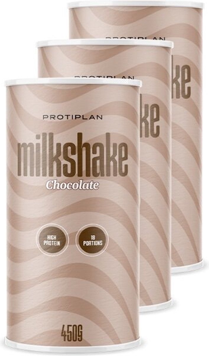 Goedkoopste Protiplan | Proteïne milkshake | Chocolade | 3 Stuks | 3 x 450 gram