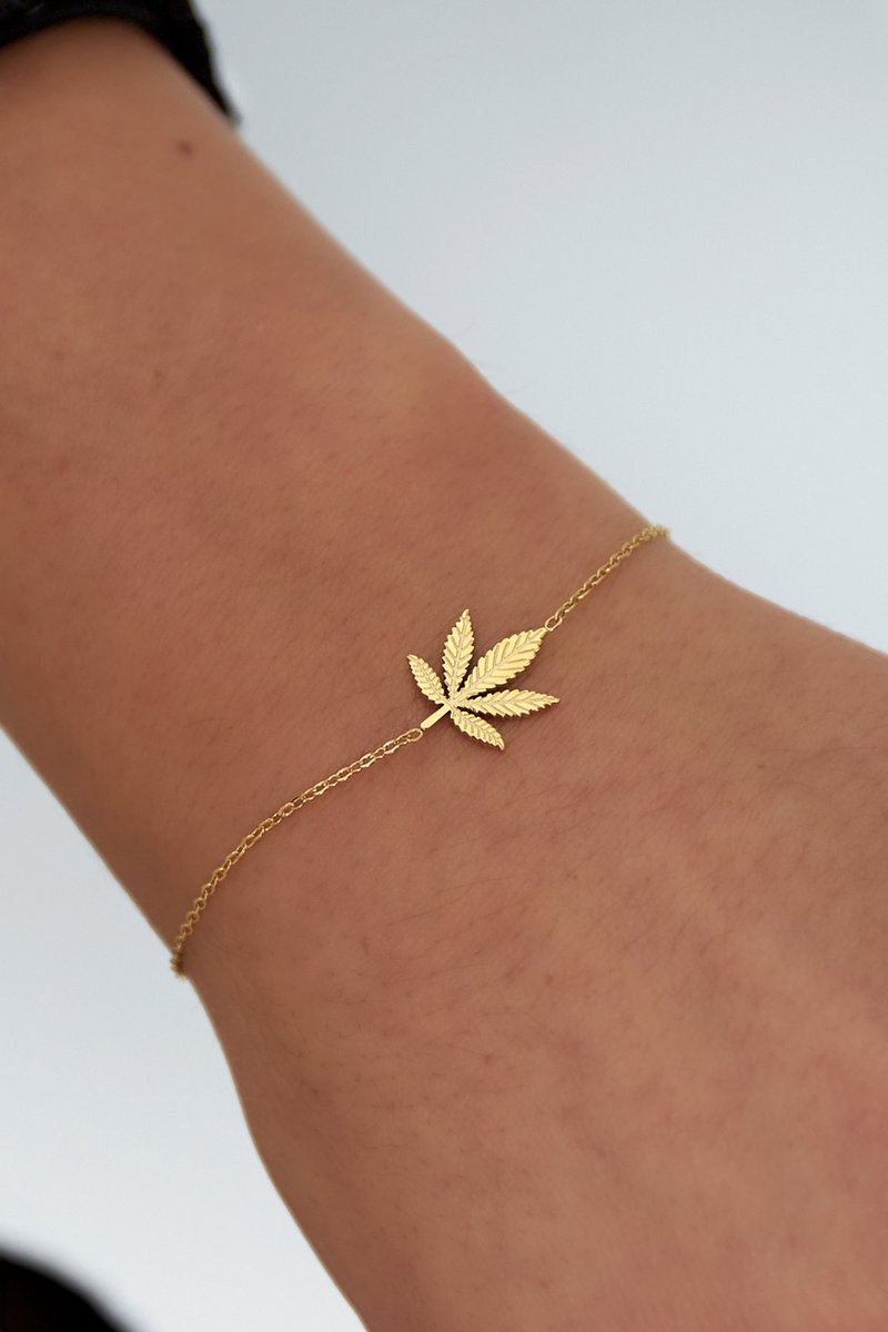 Armband Amsterdam Wiet - Heren en Dames - Goudkleurig - Unisex - Stainless Steel