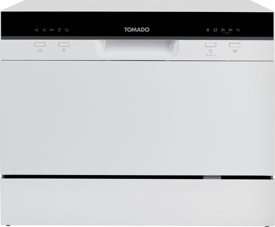 Tomado TDW5501W – Mini vaatwasser – Kleine vaatwasser – Vrijstaand – 6 couverts – 5 programma’s – Energieklasse D – Wit
