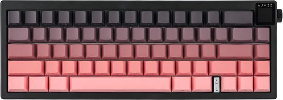 Ajazz 65% Draadloze Gaming Toetsenbord - Mechanisch - Zij Bedrukte toetsen - Gasket - Hot Swap - Tri mode - QWERTY Toetsenborden - 66 Keys - Bramen poeder