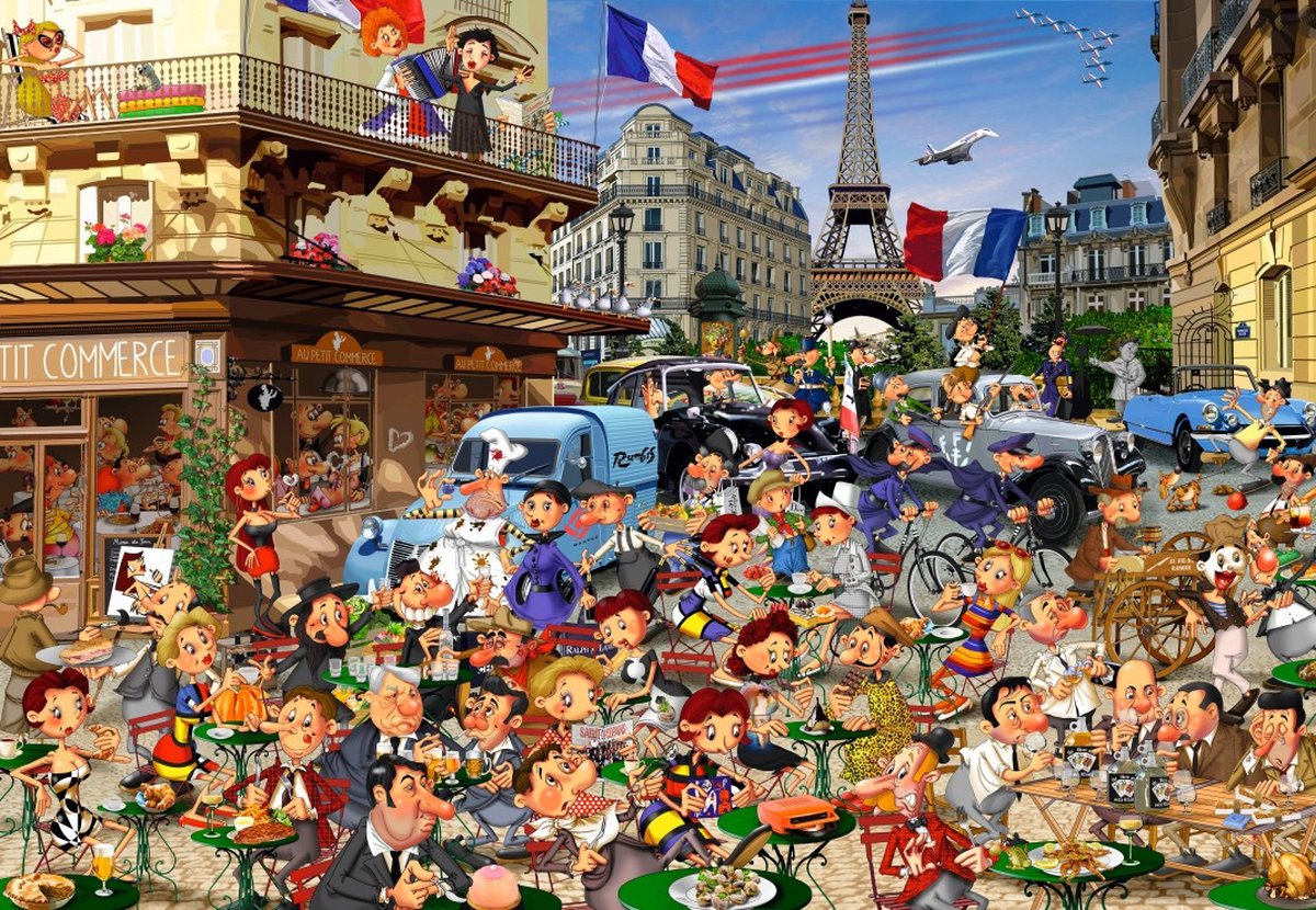Bluebird puzzel Les Trente Glorieuses - 1000 stukjes.