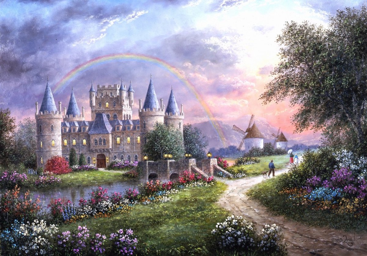 Grafika puzzel Dennis Lewan - Inverary Castle - 1000 stukjes.