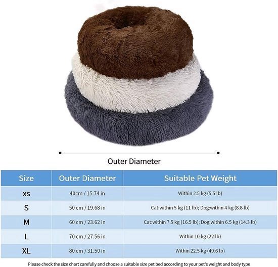 Matras pour Animaux domestiques, couverture pour Niches pour chiens, matelas anti-stress pour Chiens, canapé pour chien, lit pour chien (M:60 cm)