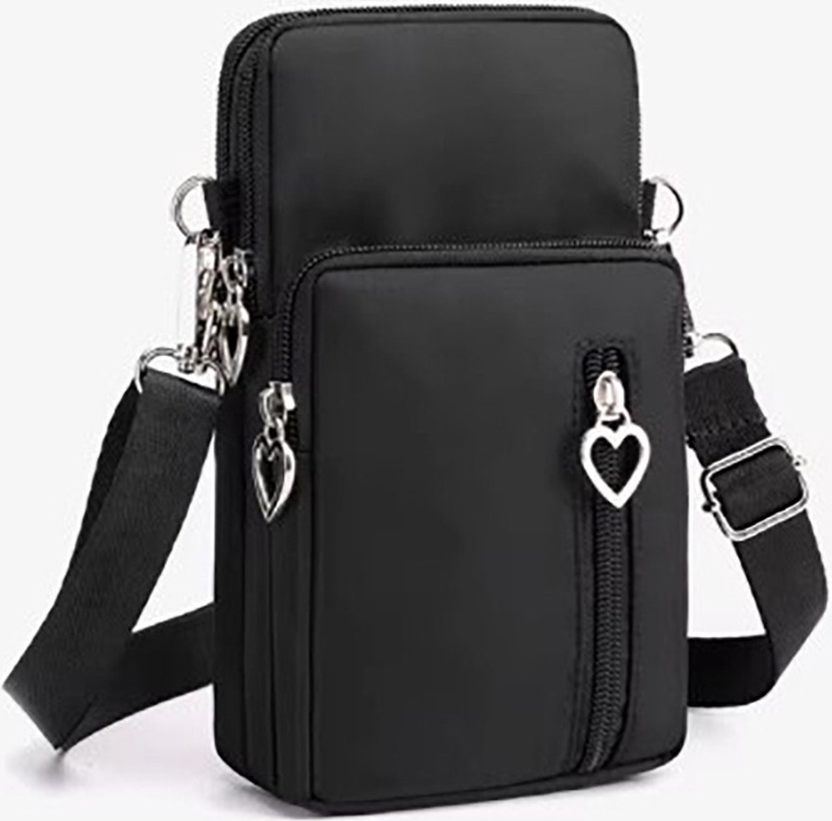 Actie4you® - Crossbody Tas - Schoudertas – Telefoon tasje - Dames - Lichtgewicht – Compacte Schoudertas – Telefoon tas - Zwart