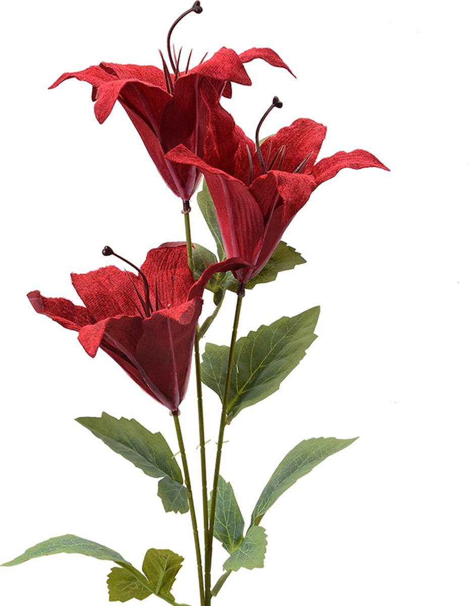 Clayre & Eef Kunstbloem 72 cm Rood Kunststof