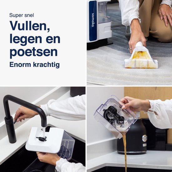 Samako Professionele Draagbare Tapijtreiniger - Vlekkenreiniger Voor Bank, Meubels & Auto | 450W