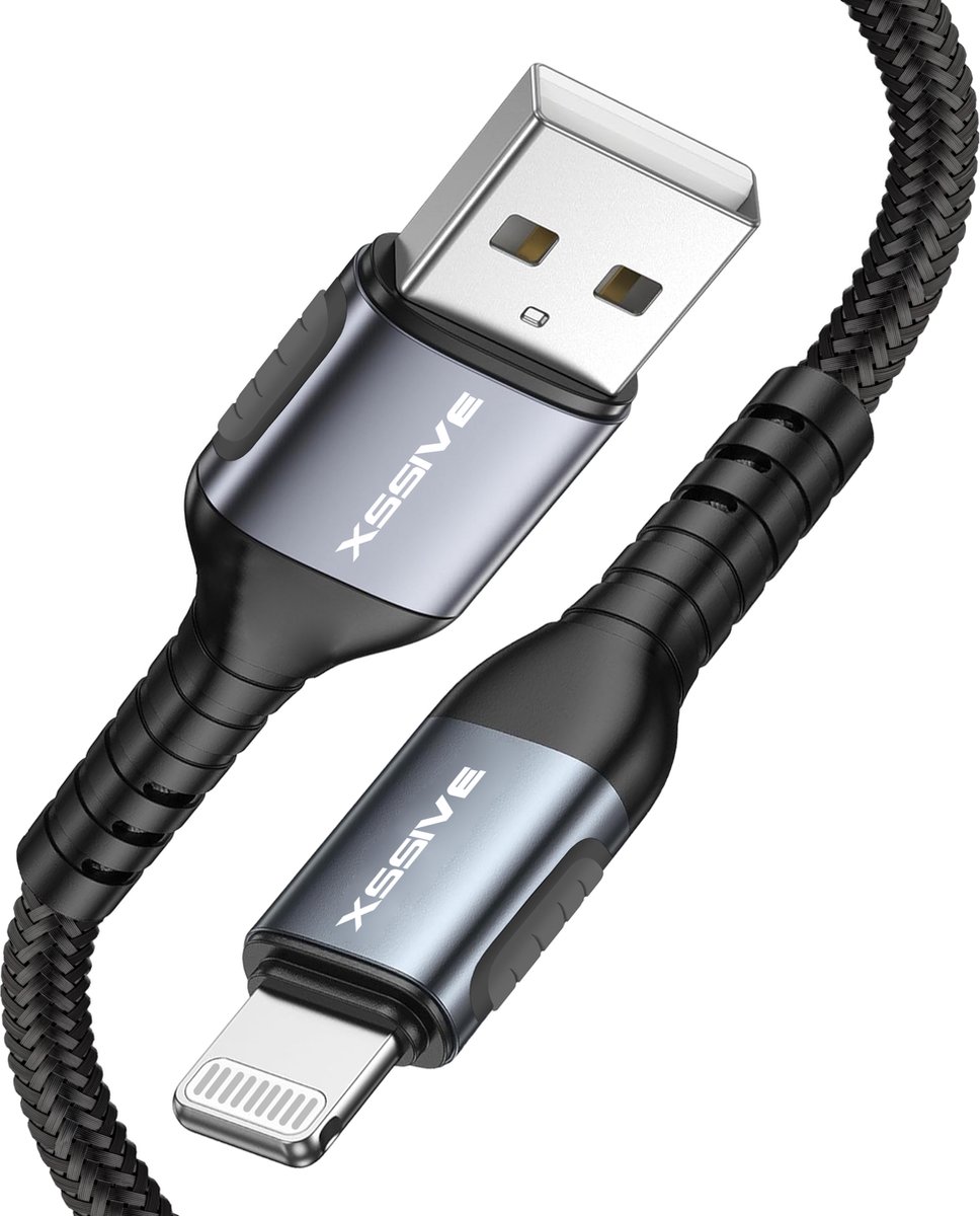 Lighting Kabel met Auto Disconnect - Beter voor je Batterijconditie - 5x Langere Levensduur - Geschikt voor Apple iPhone, iPad en AirPods met Apple Lightning aansluiting