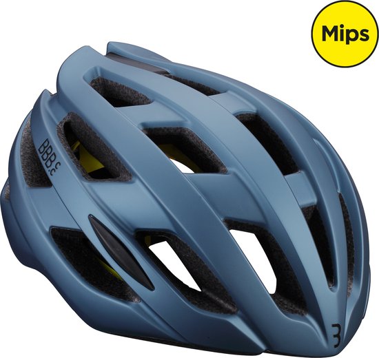 BBB Cycling Hawk MIPS Racefiets Helm - Wielrenhelm - Fietshelm Volwassenen - Mat Blauw - Maat M - Fietshelm MIPS - BHE-153
