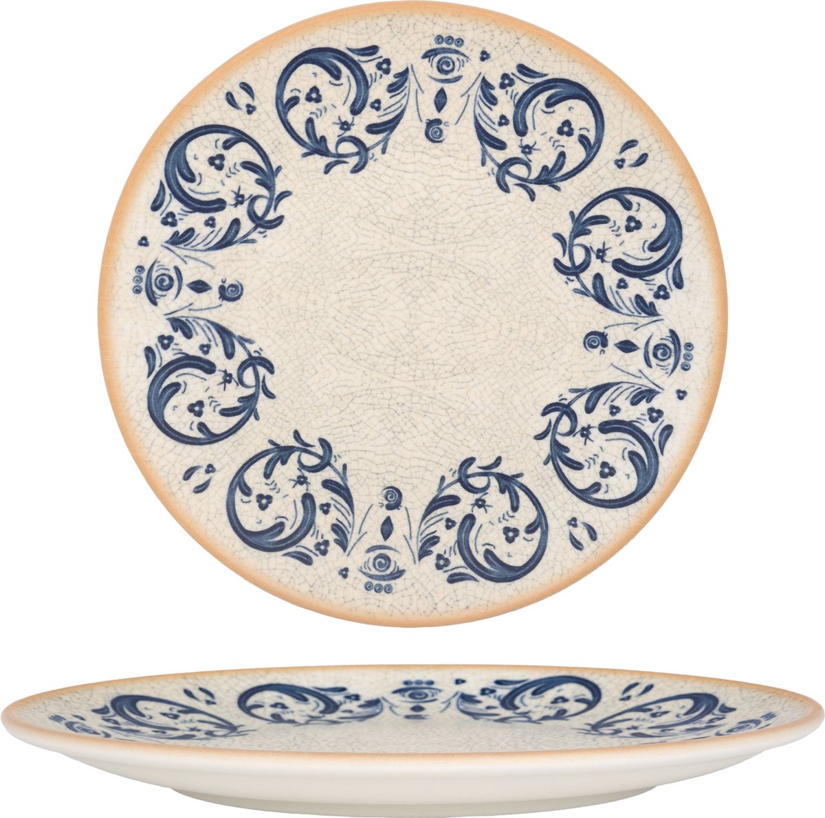 Bonna Dessertbord - Viento - Porselein - 23 cm - set van 6
