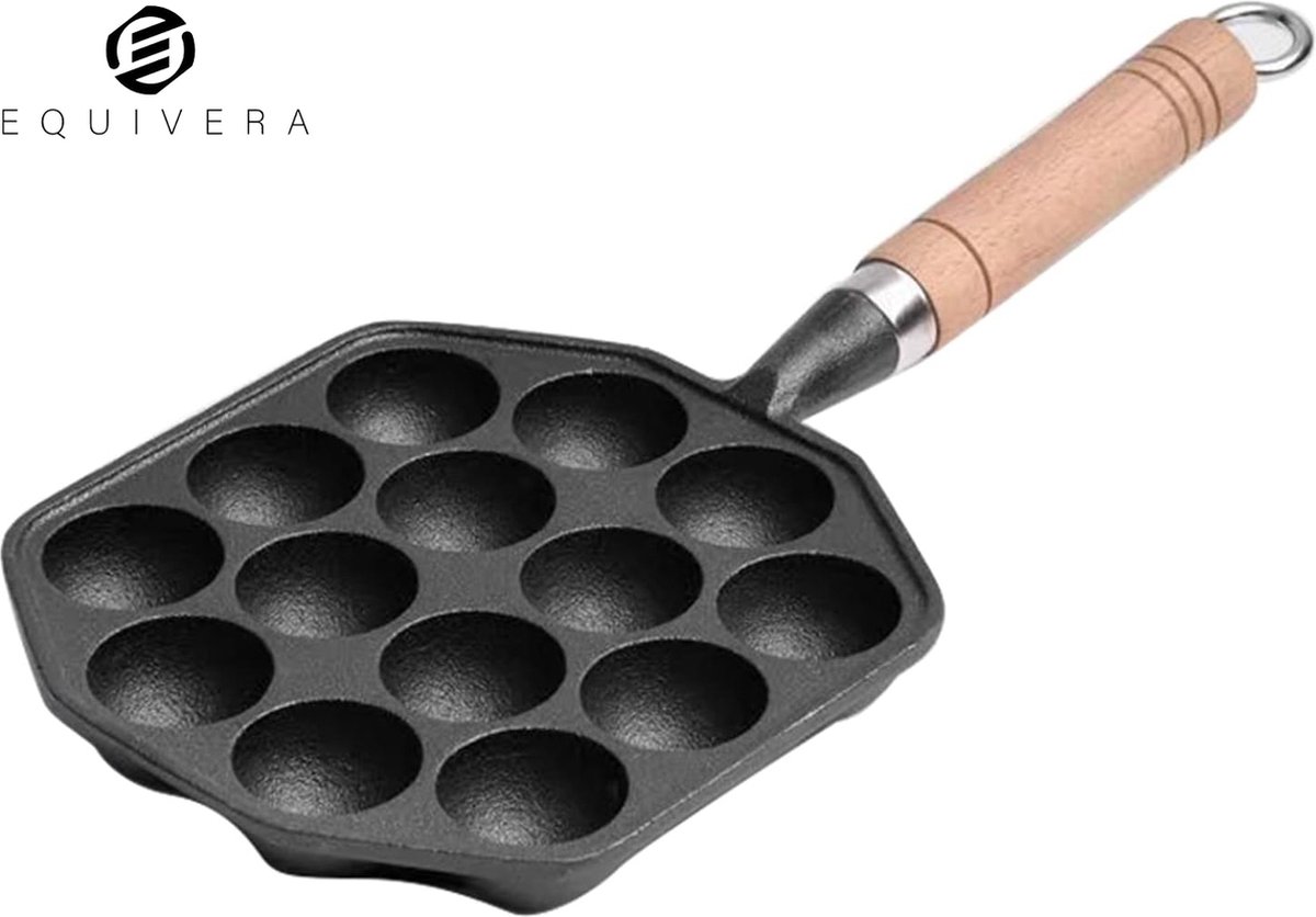 Equivera Poffertjespan - Pan voor Poffertjes - Poffertjesmaker - Poffertjespannen