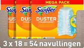 Swiffer - Attrape & Retient - 3 x 18 Recharges Dépoussiérantes