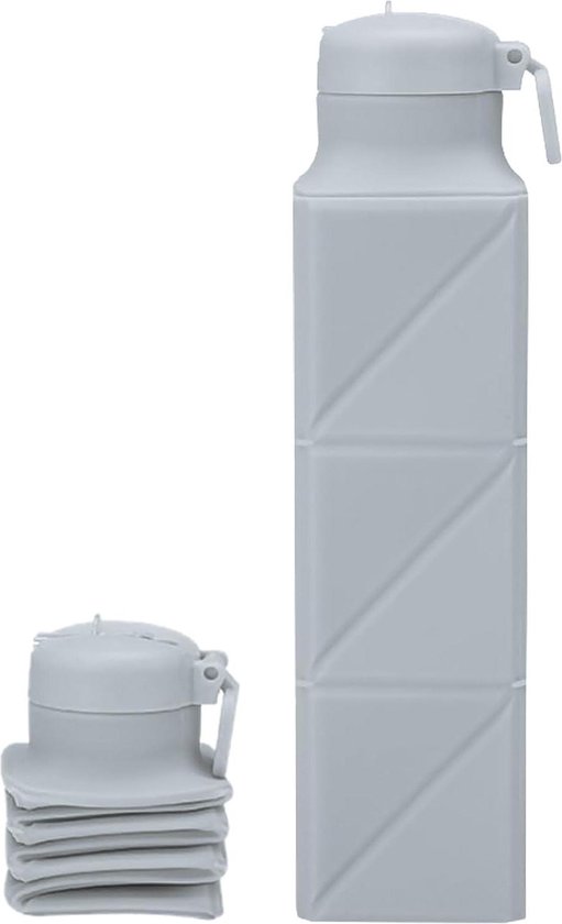 Safe4Sport Opvouwbare Siliconen Drinkfles 750 ml - Lekvrije & BPA-vrije Waterfles - Ideaal voor Reizen, Sport & Outdoor