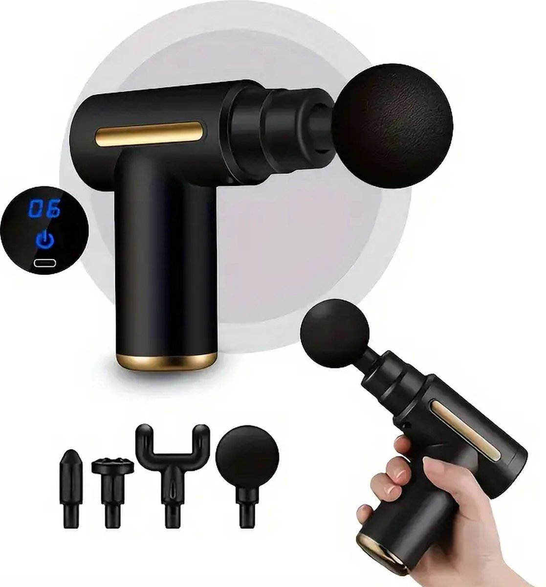 Afbeelding 3 van Narimano® Massage Gun - Professioneel- Massage Apparaat- Massage Gun- Theragun