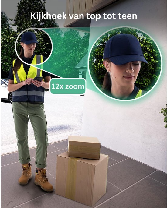 DailySupplies® Deurbellen met Camera - Video Deurbel - Draadloos - Full HD - Zwart met Wit — afbeelding 5