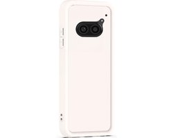 Hoesje geschikt voor Nothing Phone 2a / 2a Plus - Versterkte randen - Bescherming Camera & Scherm - Matte Design Sand Beige