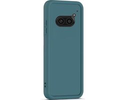Hoesje geschikt voor Nothing Phone 2a / 2a Plus - Versterkte randen - Bescherming Camera & Scherm - Matte Design Teal Groen