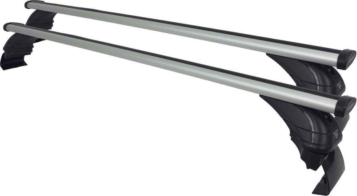 Dakdragers geschikt voor de Volkswagen Golf 7 2012 t/m 2019 met glad dak - Aluminium - Hoog laadvermogen 100kg - Wingbar Grijs - Merk Farad
