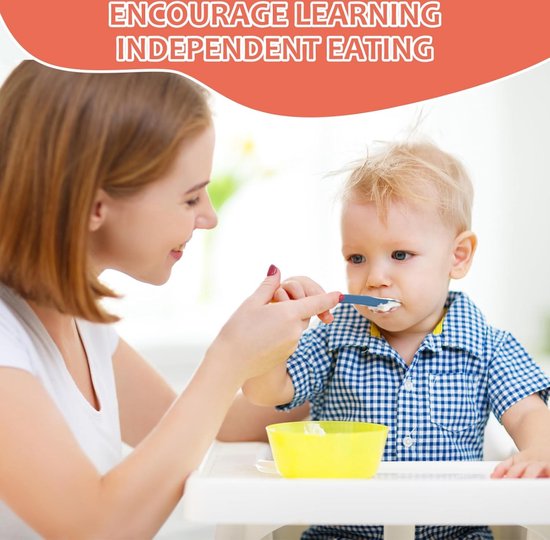 Siliconen Baby Lepeltjes - 6 Stuks - Kinder Lepeltjes - Bpa Vrij - Bestek Lepel - Soft Spoons - Baby Bestek - Kinderbestek - Voeding Lepel - Lepels Voor Leren Eten Met Bestek - Eetlepel van Little Dutch — afbeelding 4