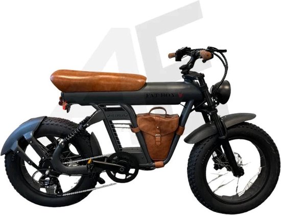Diablo Fat Boy - Elektrische Fatbike - 20 inch - 250W motor - Actieradius tot 70 km - 7 versnellingen - Hydraulische schijfremmen - 749Wh accu - Grijs — afbeelding 3