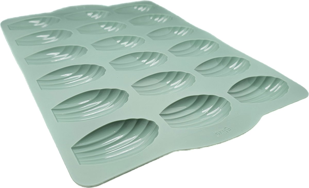 Madeleine bakvorm siliconen 36 x 235 x 2cm voor 18 madeleine | Rood | cakevorm met handgrepen | cakevormen | anti-aanbaklaag | voor oven en magnetron SILIMAD-PRO