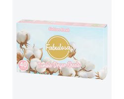 Droogtrommeldoekjes - 40 doekjes - Verfrist - Frisse Geur - Beschermd - Fabulosa