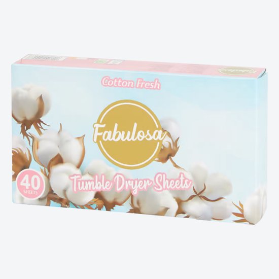 Droogtrommeldoekjes - 40 doekjes - Verfrist - Frisse Geur - Beschermd - Fabulosa