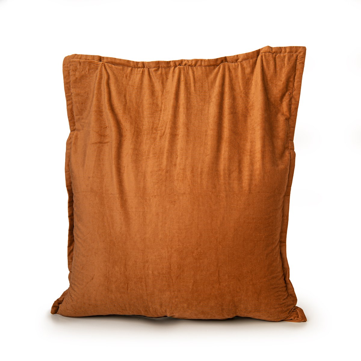 Drop & Sit - zitzak/zitkussen - trendy rib (corduroy) - oranje - 100 x 150