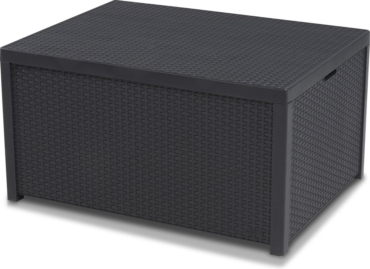 Bol.com Allibert Arica Tuintafel - 79x59,5x42cm - Grafiet aanbieding