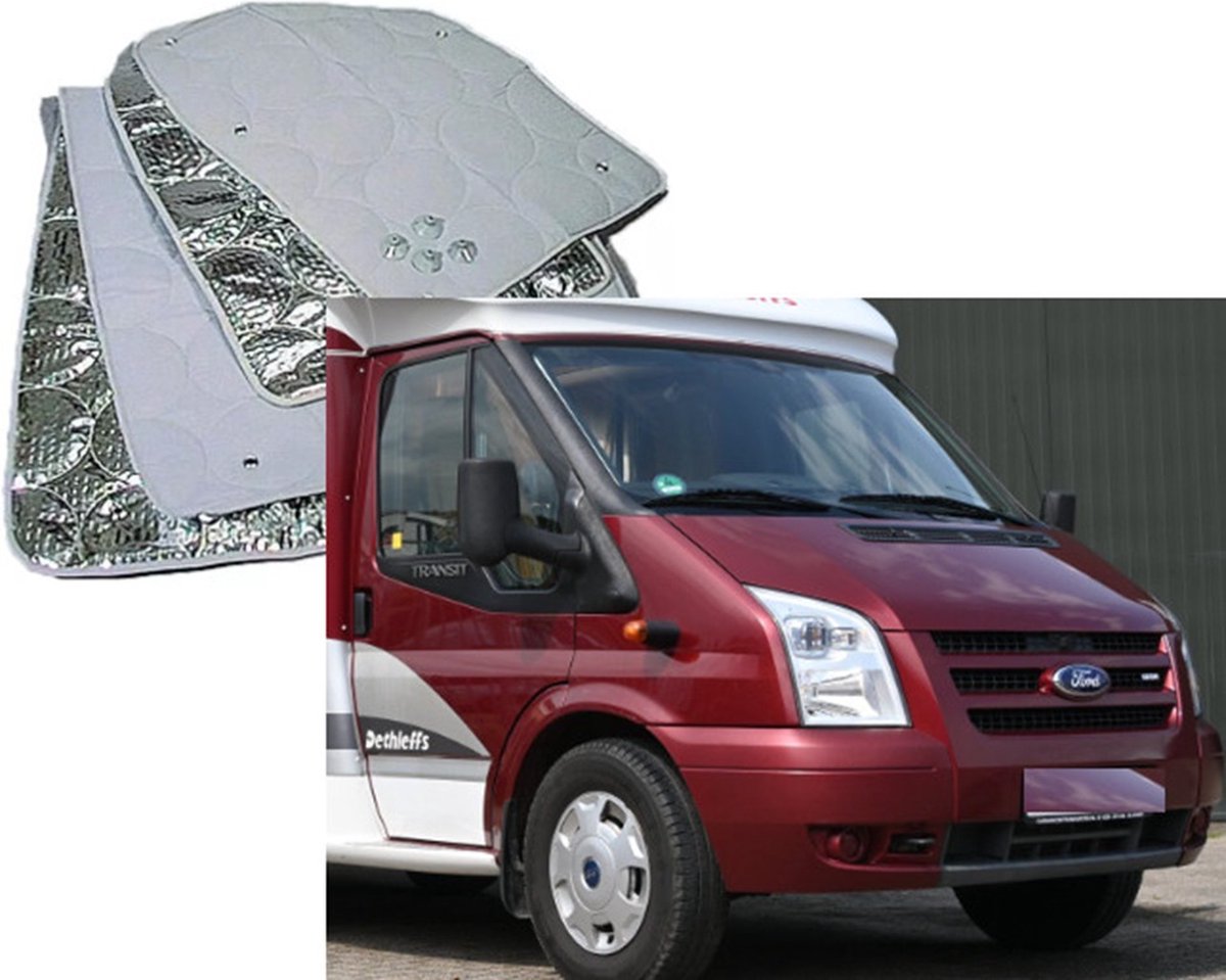 Raamisolatie Geschikt voor Ford Transit bouwjaar 2000-2014 isolatie voorraam Ford transit camper Raamisolatie, Raamfolie isolerend camper, tegen hitte en kou,