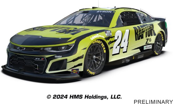 Carrera Go!!! Speelgoedvoertuig - GO!!! NASCAR Camaro NextGen ZL1 -Hendrick Motorsports, William Byron, No.24- auto van Carrera — afbeelding 2