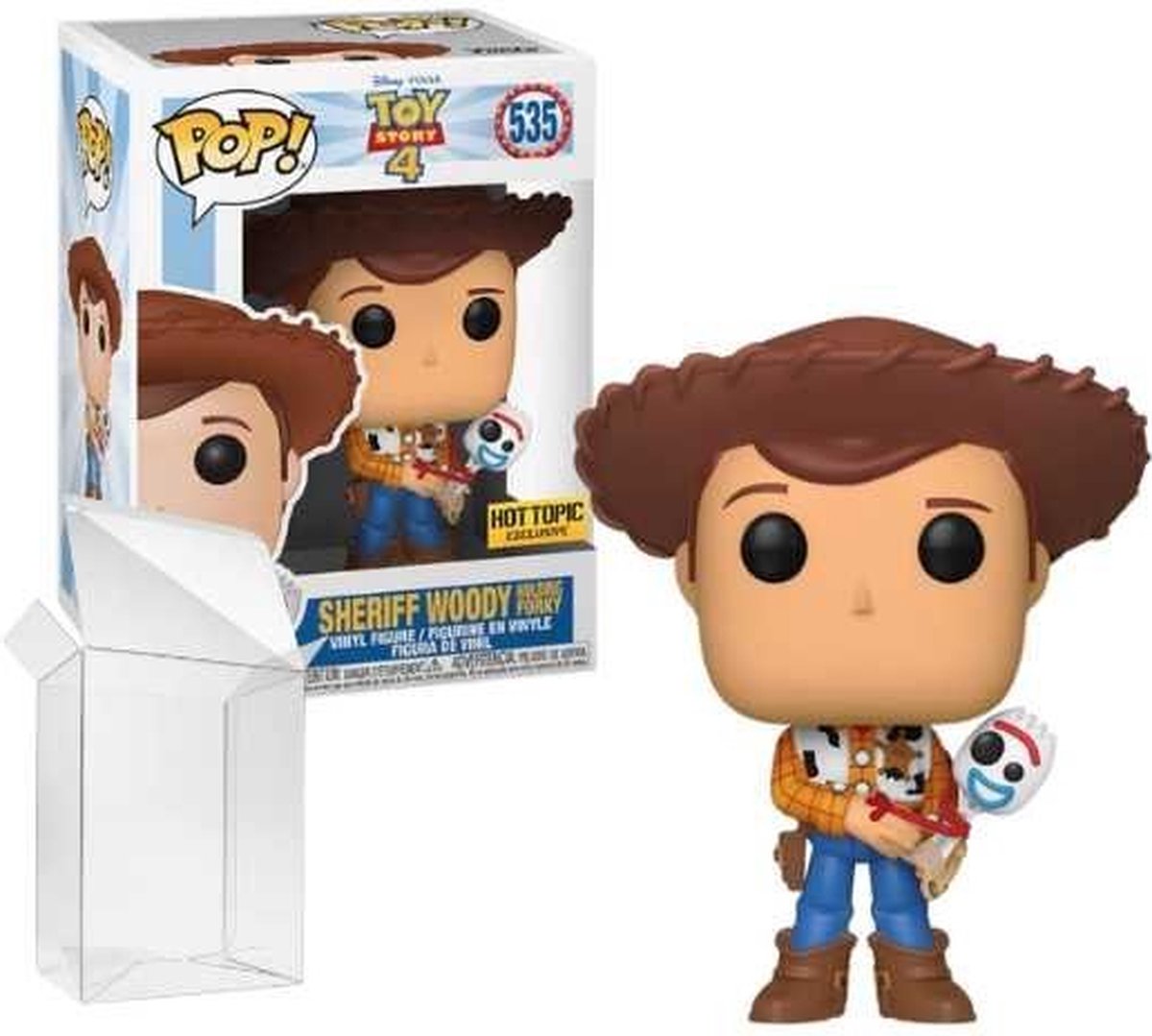 Funko Pop! Disney: Sheriff Woody Holding Forky #535 Hot Topic Exclusive