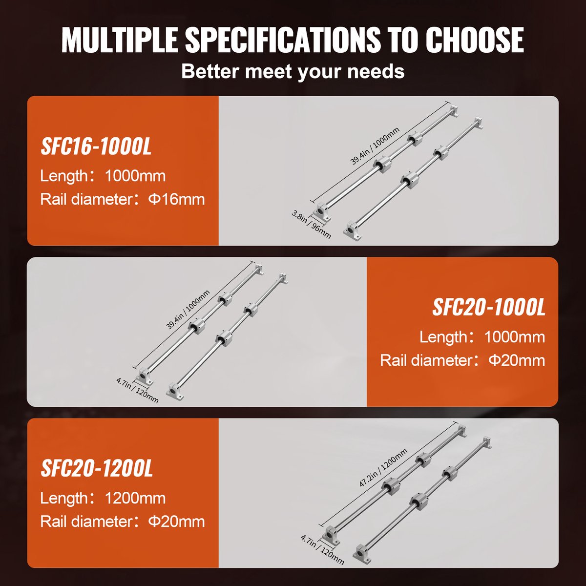 Feedal 4 x SK20 aluminium lineaire lagergeleidingshouders voor as 20 mm