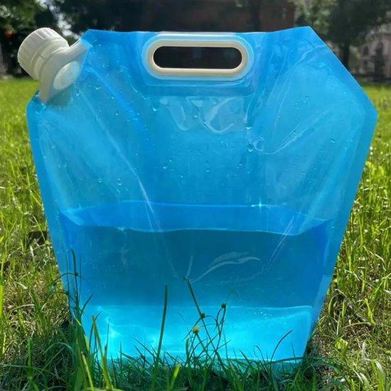 Dutchers® Watercontainer - * - Waterzak - Opvouwbaar - Handig Meenemen - Bewaren - Noodrantsoen - Watertank - Jerrycan - 10 Liter - BPA-Vrij van Dutchers — afbeelding 5