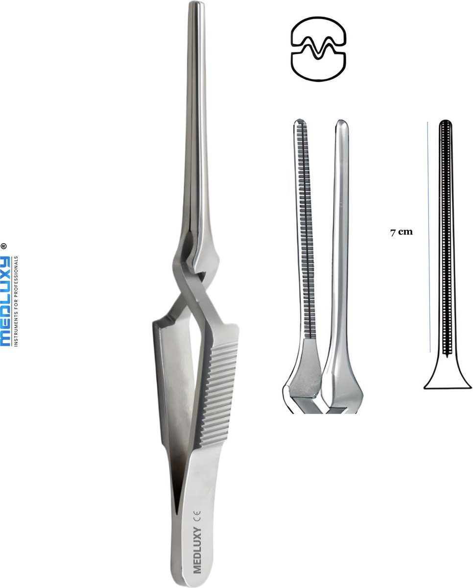 Goedkoopste Medluxy - Bulldog Klem Atrauma DeBakey - 11.5 cm - 4.5 inch - EHBO Pincet , verpleegkunde [Pince Brucelles, Forcep, Clamp]