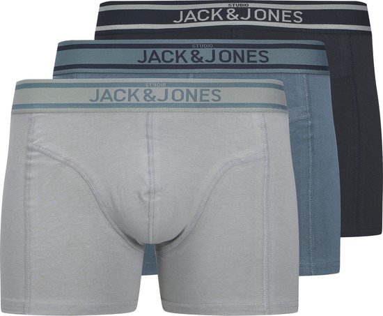 Jack & Jones John Solid Trunk Boxershorts Heren (3-pack) (plussize) - Maat 3XL