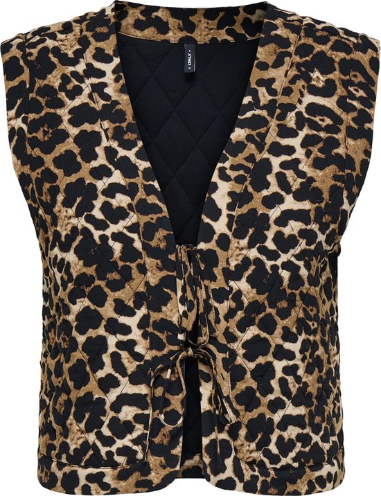 Gilet Matelassé ONLY Onlnovella Sans Manches Avec Ceinture à Nouer Pour Femme - Style Automne Chic Et Confortable
