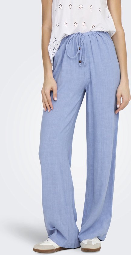 ONLY - ONLSOLVI MW LINEN BL STRING PANT CC PNT - Dames - Leggings