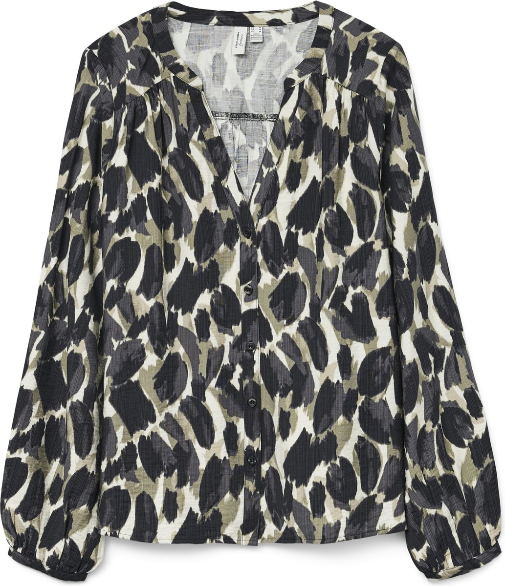 VERO MODA - VMFANINI L/S SHIRT WVN BTQ GA - Dames - Blouses